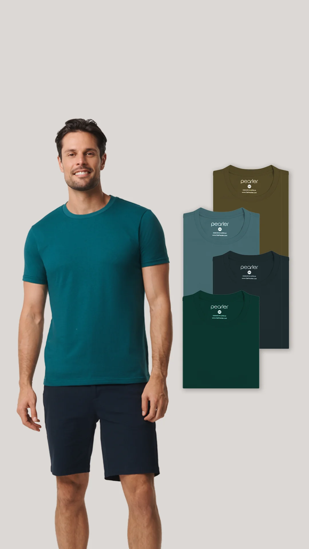 Crew Neck - Green Spectrum 4-Pack