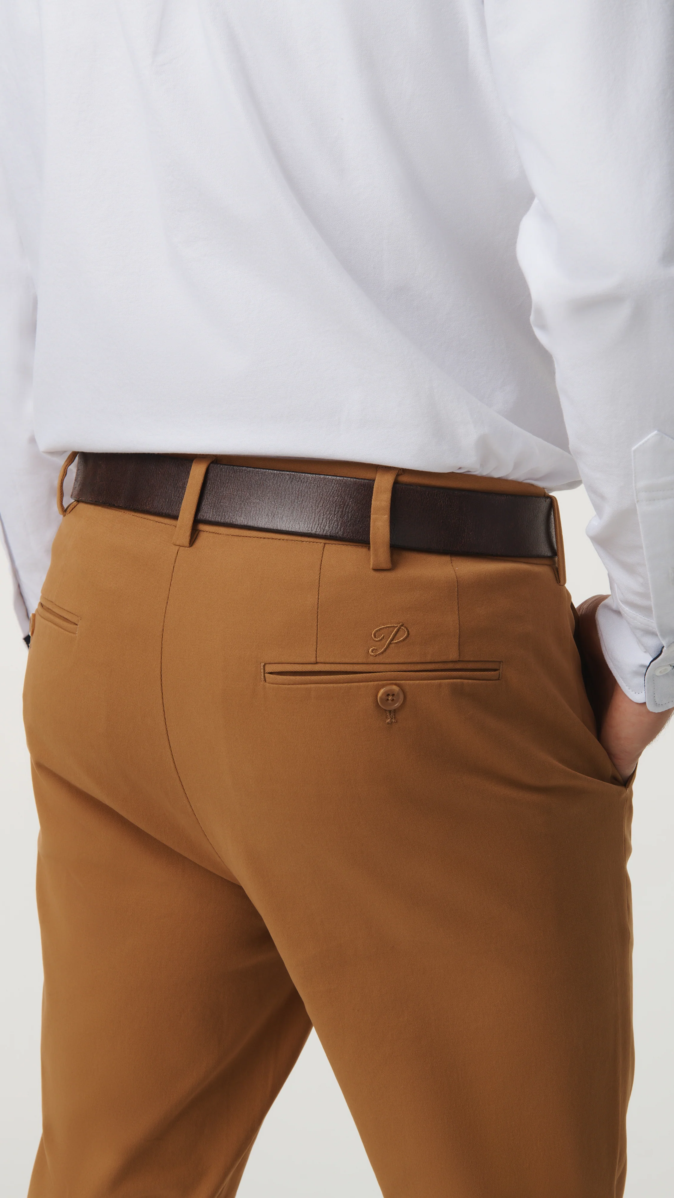 Stretch Chino Pant - Rust - Image 9