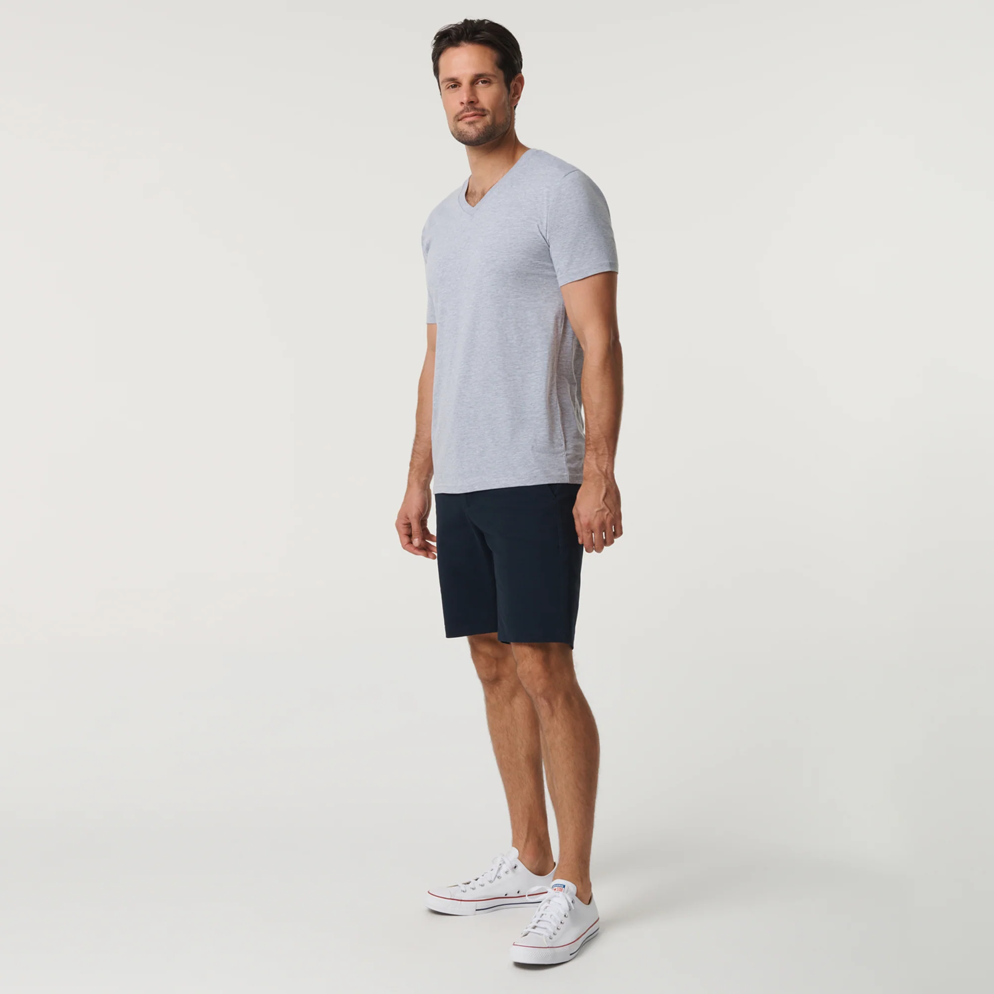 Classic V Neck - Grey Mist - Image 2